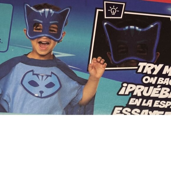 PJ Masks Catboy Light Up Mask & Cape Halloween Accessory Power Heroes Boys 4+ - Picture 4 of 6